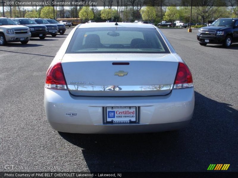 Silverstone Metallic / Gray 2008 Chevrolet Impala LS