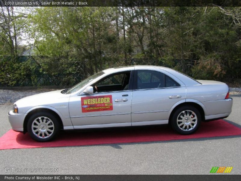 Silver Birch Metallic / Black 2003 Lincoln LS V6