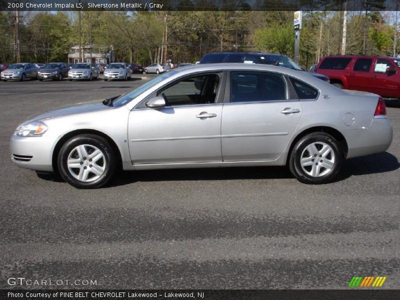 Silverstone Metallic / Gray 2008 Chevrolet Impala LS