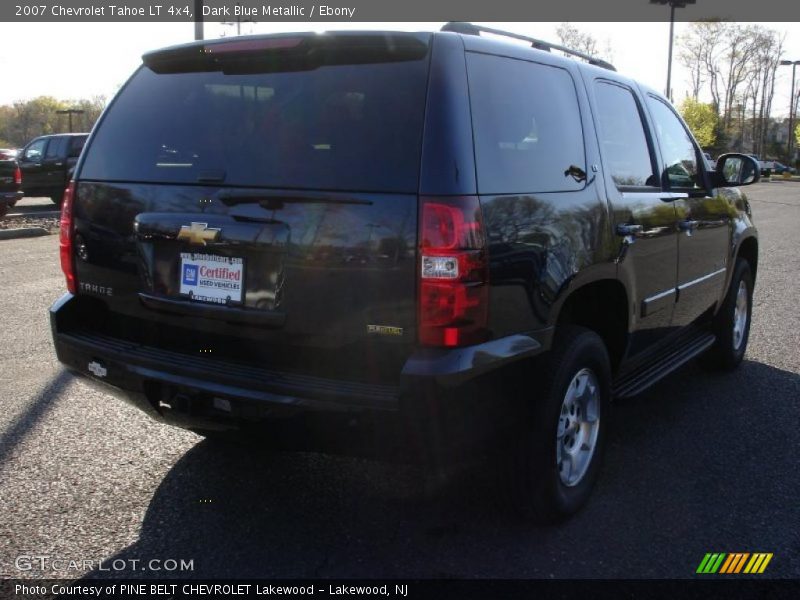 Dark Blue Metallic / Ebony 2007 Chevrolet Tahoe LT 4x4