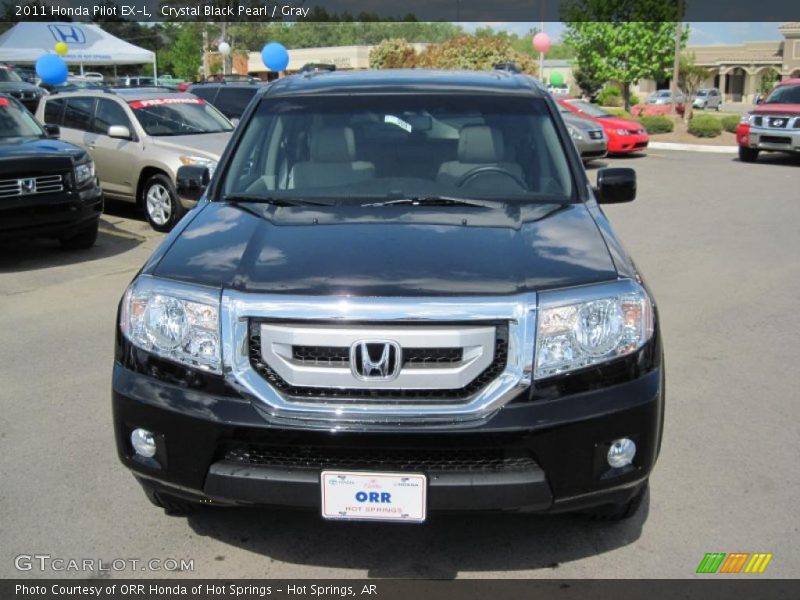 Crystal Black Pearl / Gray 2011 Honda Pilot EX-L