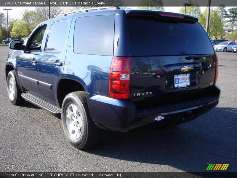 Dark Blue Metallic / Ebony 2007 Chevrolet Tahoe LT 4x4