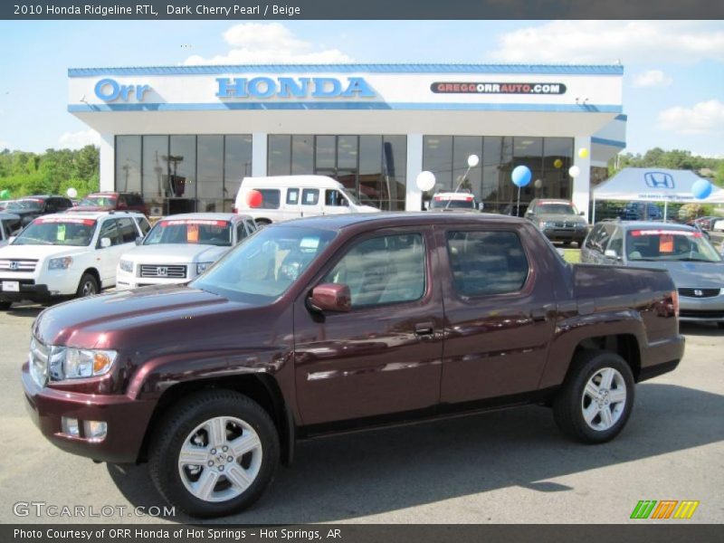 Dark Cherry Pearl / Beige 2010 Honda Ridgeline RTL