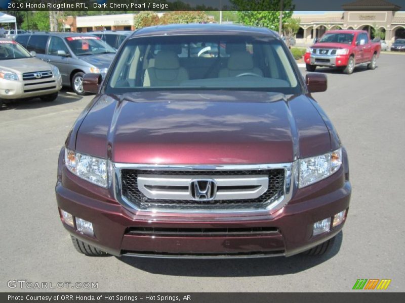 Dark Cherry Pearl / Beige 2010 Honda Ridgeline RTL