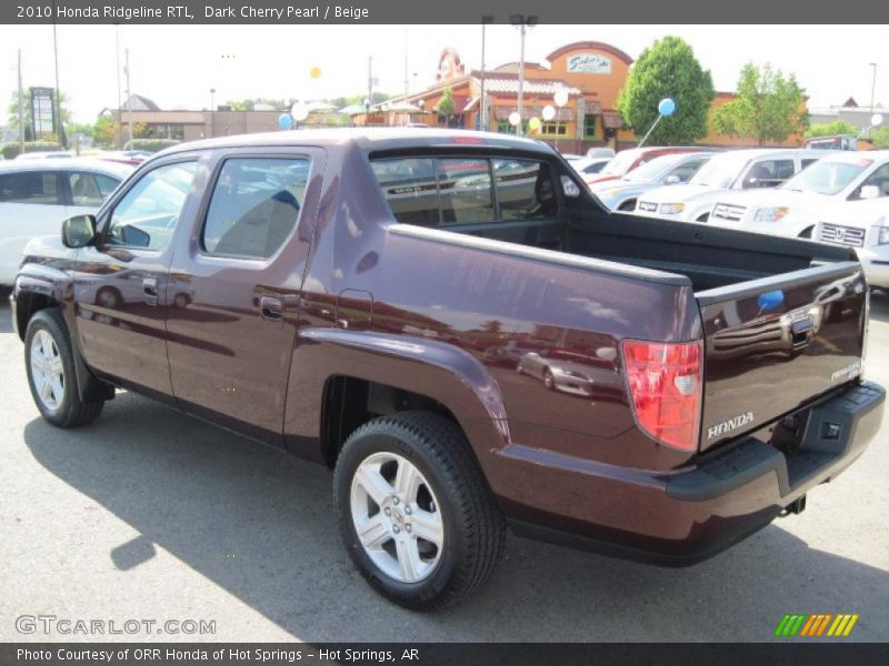Dark Cherry Pearl / Beige 2010 Honda Ridgeline RTL