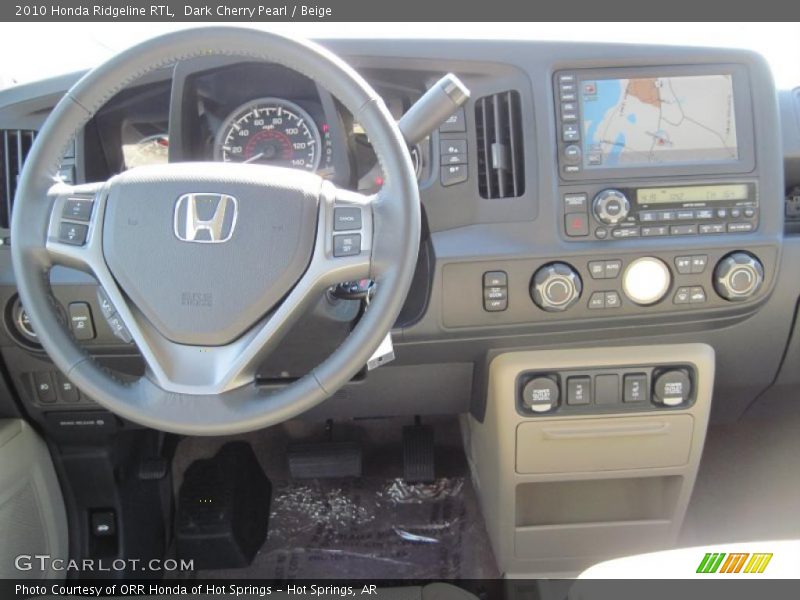 Dark Cherry Pearl / Beige 2010 Honda Ridgeline RTL