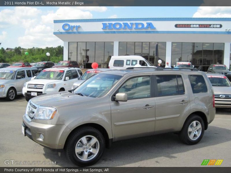 Mocha Metallic / Beige 2011 Honda Pilot EX-L
