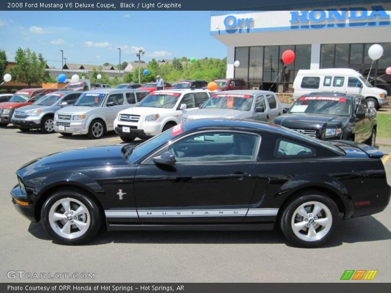 Black / Light Graphite 2008 Ford Mustang V6 Deluxe Coupe