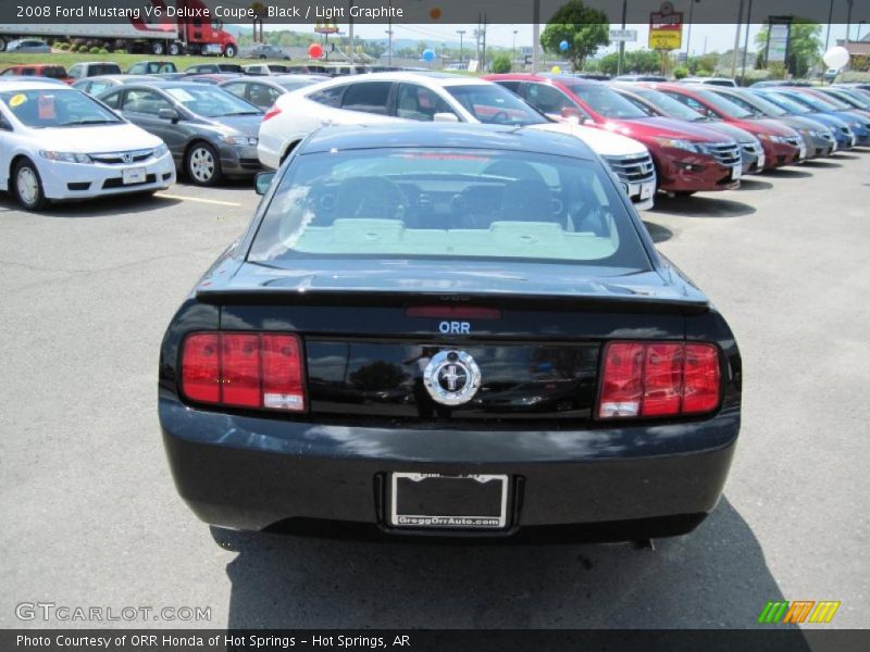 Black / Light Graphite 2008 Ford Mustang V6 Deluxe Coupe