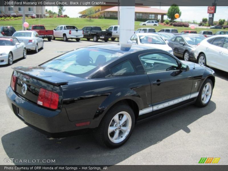 Black / Light Graphite 2008 Ford Mustang V6 Deluxe Coupe