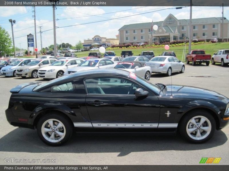 Black / Light Graphite 2008 Ford Mustang V6 Deluxe Coupe