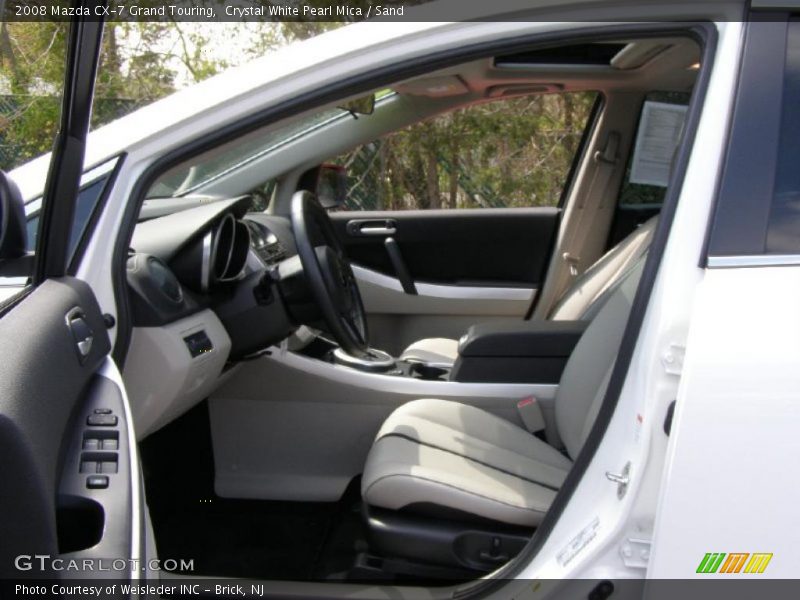 Crystal White Pearl Mica / Sand 2008 Mazda CX-7 Grand Touring