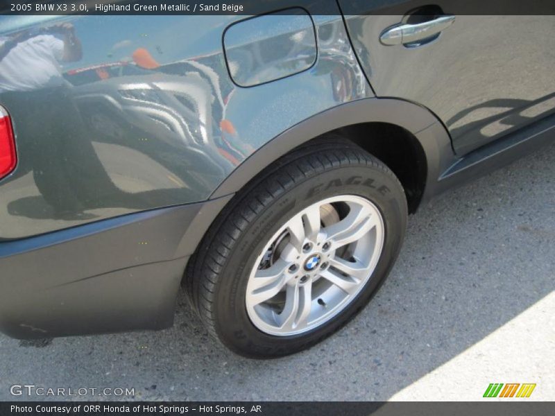 Highland Green Metallic / Sand Beige 2005 BMW X3 3.0i