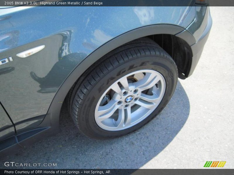 Highland Green Metallic / Sand Beige 2005 BMW X3 3.0i