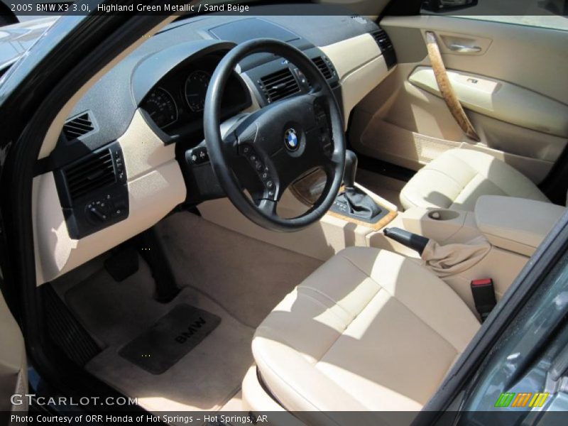 Highland Green Metallic / Sand Beige 2005 BMW X3 3.0i