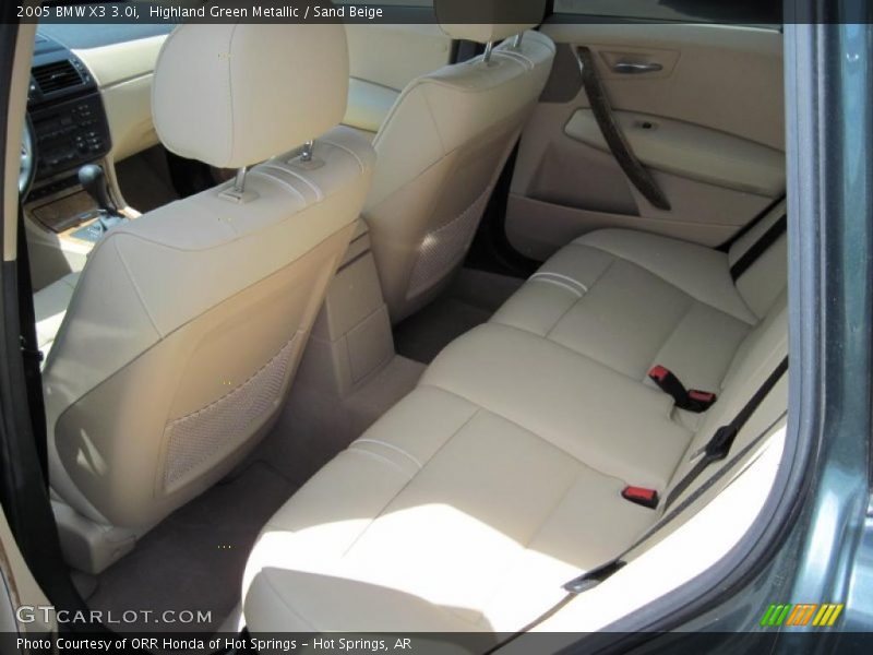Highland Green Metallic / Sand Beige 2005 BMW X3 3.0i