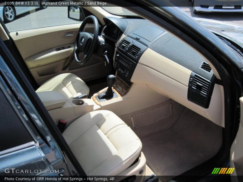 Highland Green Metallic / Sand Beige 2005 BMW X3 3.0i
