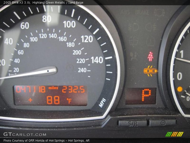 Highland Green Metallic / Sand Beige 2005 BMW X3 3.0i