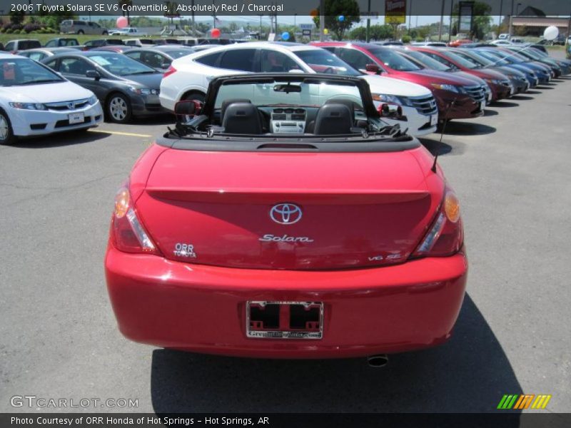 Absolutely Red / Charcoal 2006 Toyota Solara SE V6 Convertible