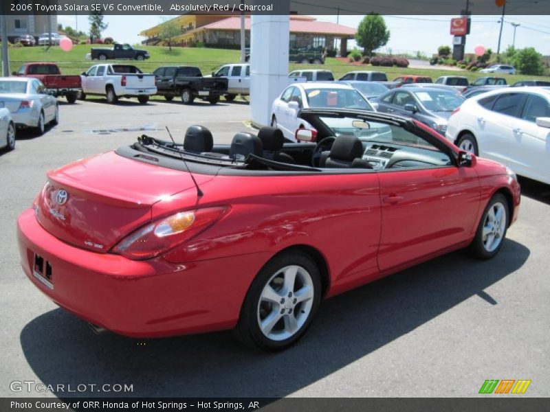 Absolutely Red / Charcoal 2006 Toyota Solara SE V6 Convertible
