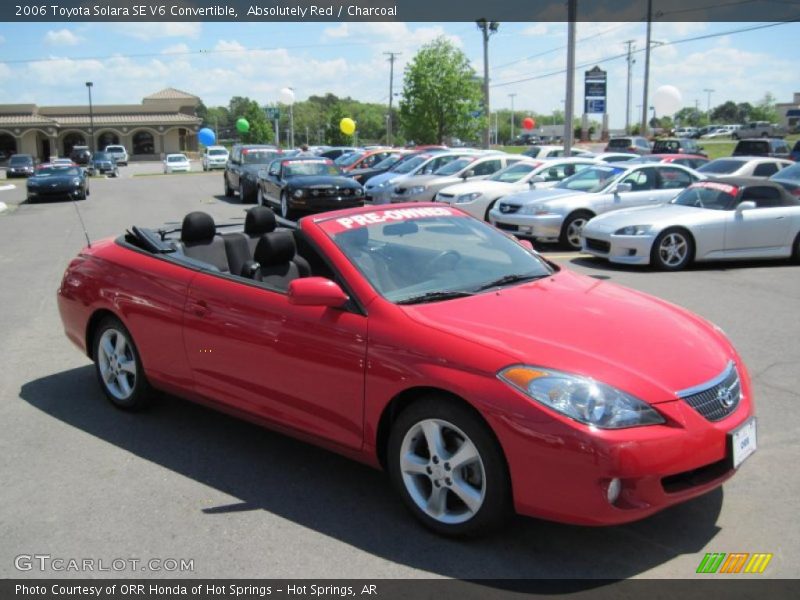 Absolutely Red / Charcoal 2006 Toyota Solara SE V6 Convertible