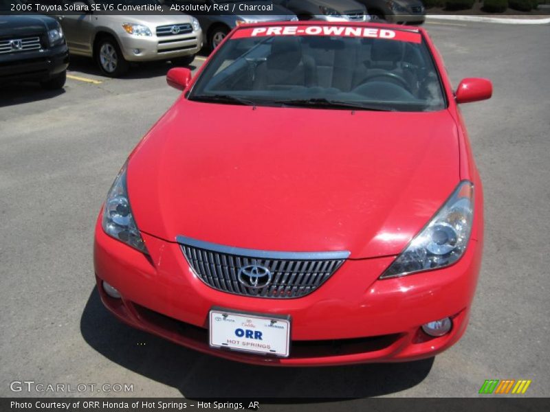 Absolutely Red / Charcoal 2006 Toyota Solara SE V6 Convertible
