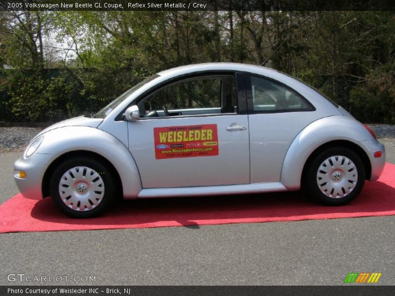 Reflex Silver Metallic / Grey 2005 Volkswagen New Beetle GL Coupe