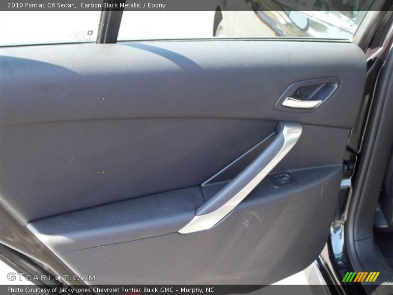 Carbon Black Metallic / Ebony 2010 Pontiac G6 Sedan