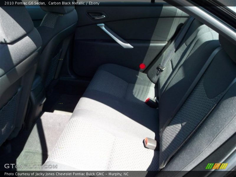 Carbon Black Metallic / Ebony 2010 Pontiac G6 Sedan