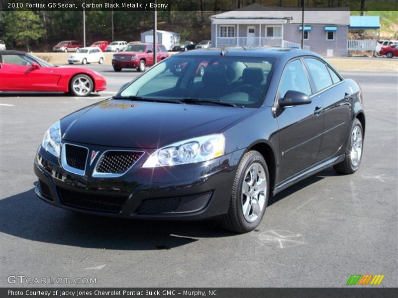 Carbon Black Metallic / Ebony 2010 Pontiac G6 Sedan