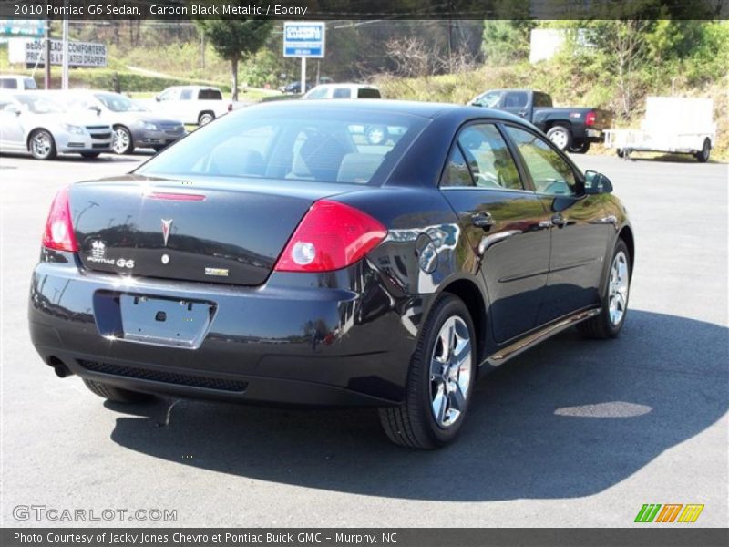 Carbon Black Metallic / Ebony 2010 Pontiac G6 Sedan