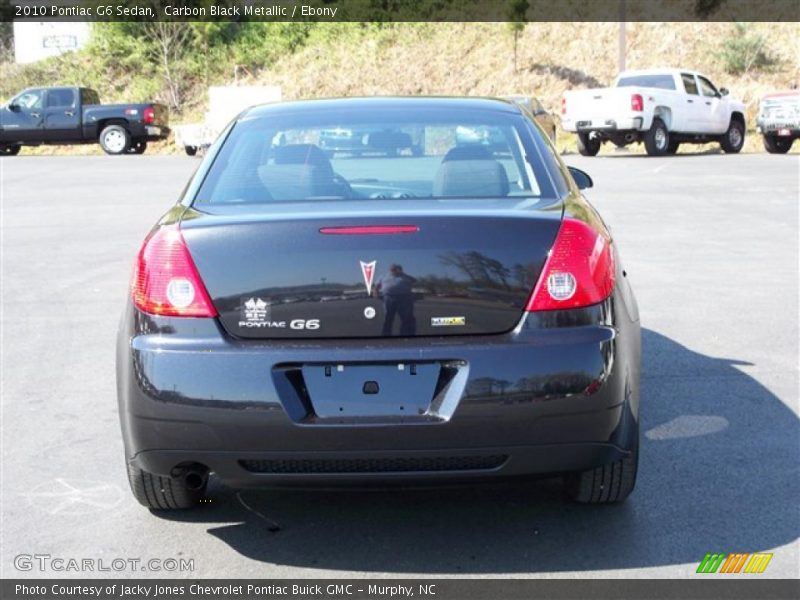 Carbon Black Metallic / Ebony 2010 Pontiac G6 Sedan