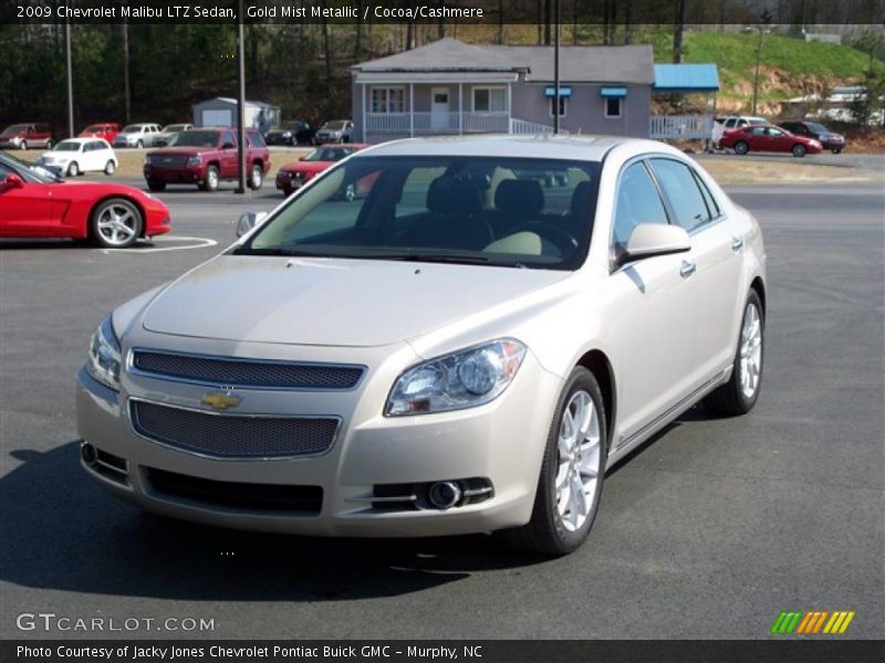 Gold Mist Metallic / Cocoa/Cashmere 2009 Chevrolet Malibu LTZ Sedan