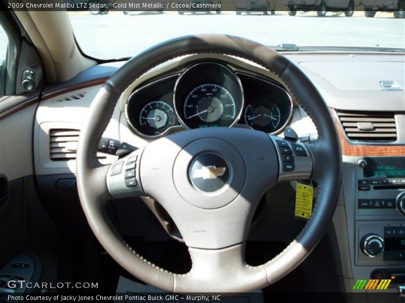 Gold Mist Metallic / Cocoa/Cashmere 2009 Chevrolet Malibu LTZ Sedan