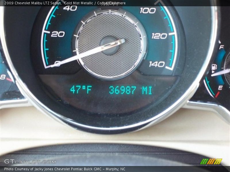 Gold Mist Metallic / Cocoa/Cashmere 2009 Chevrolet Malibu LTZ Sedan