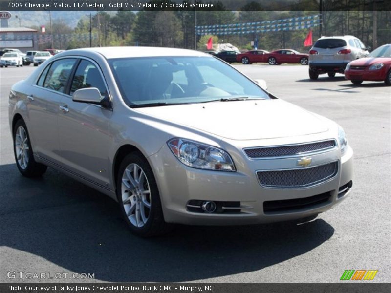 Gold Mist Metallic / Cocoa/Cashmere 2009 Chevrolet Malibu LTZ Sedan