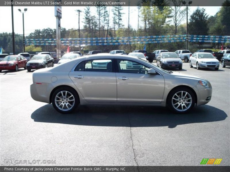 Gold Mist Metallic / Cocoa/Cashmere 2009 Chevrolet Malibu LTZ Sedan