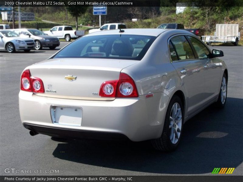 Gold Mist Metallic / Cocoa/Cashmere 2009 Chevrolet Malibu LTZ Sedan