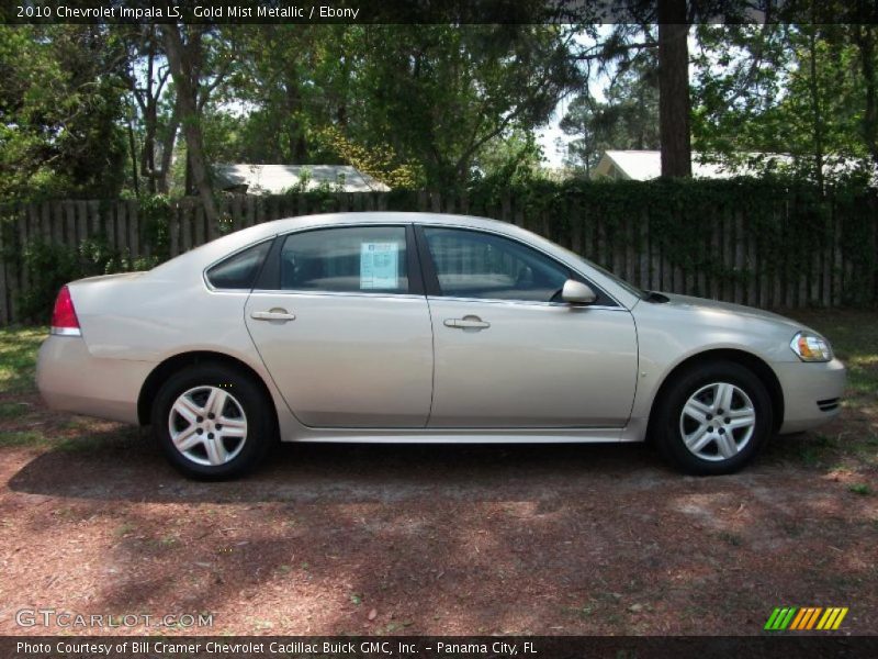 Gold Mist Metallic / Ebony 2010 Chevrolet Impala LS