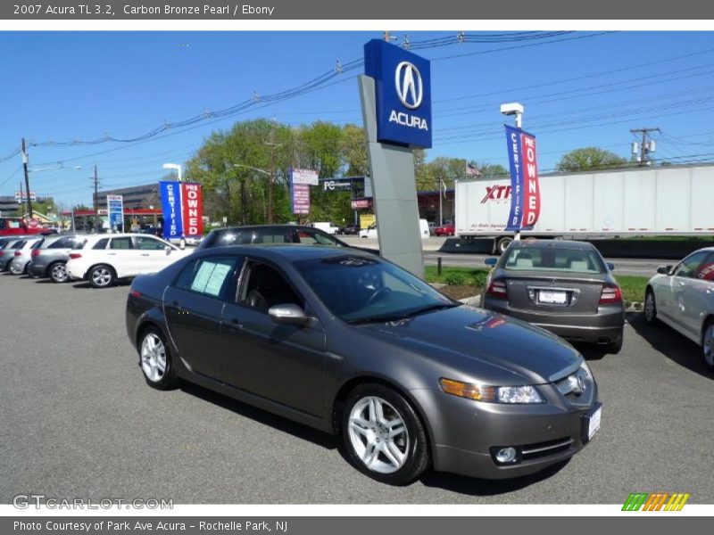 Carbon Bronze Pearl / Ebony 2007 Acura TL 3.2