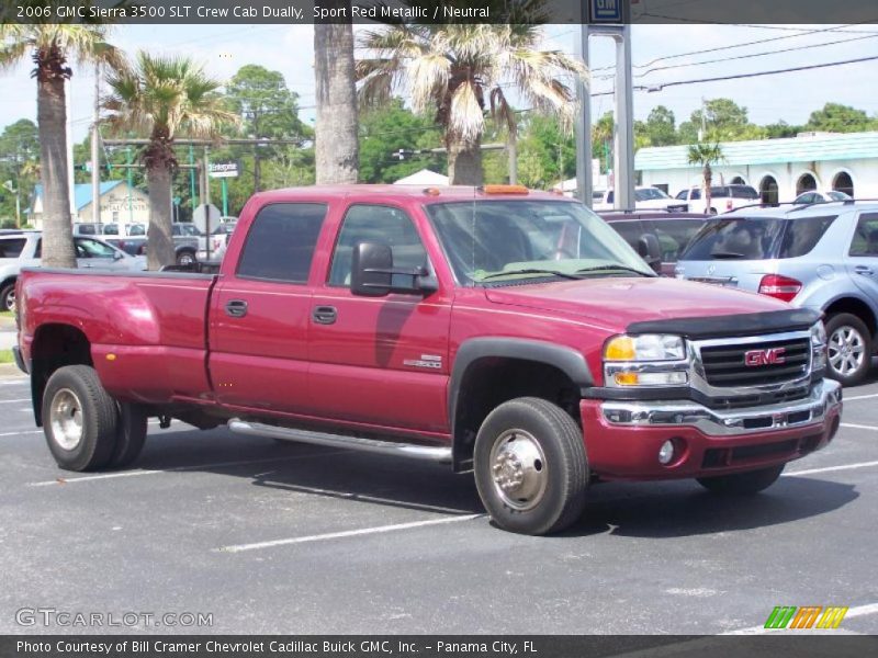 Sport Red Metallic / Neutral 2006 GMC Sierra 3500 SLT Crew Cab Dually