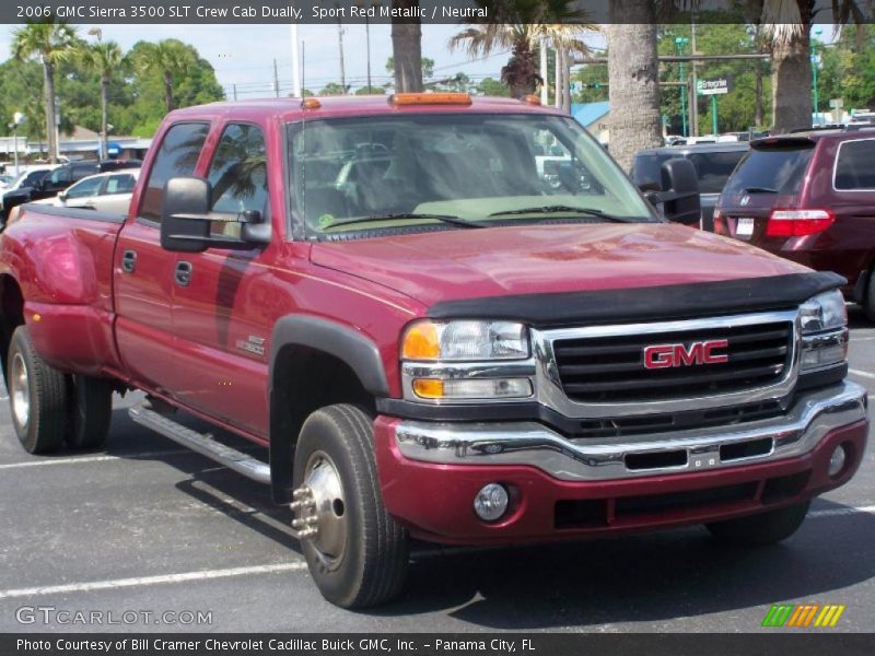 Sport Red Metallic / Neutral 2006 GMC Sierra 3500 SLT Crew Cab Dually