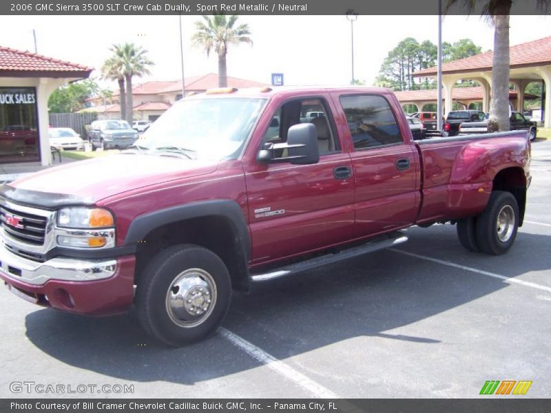 Sport Red Metallic / Neutral 2006 GMC Sierra 3500 SLT Crew Cab Dually
