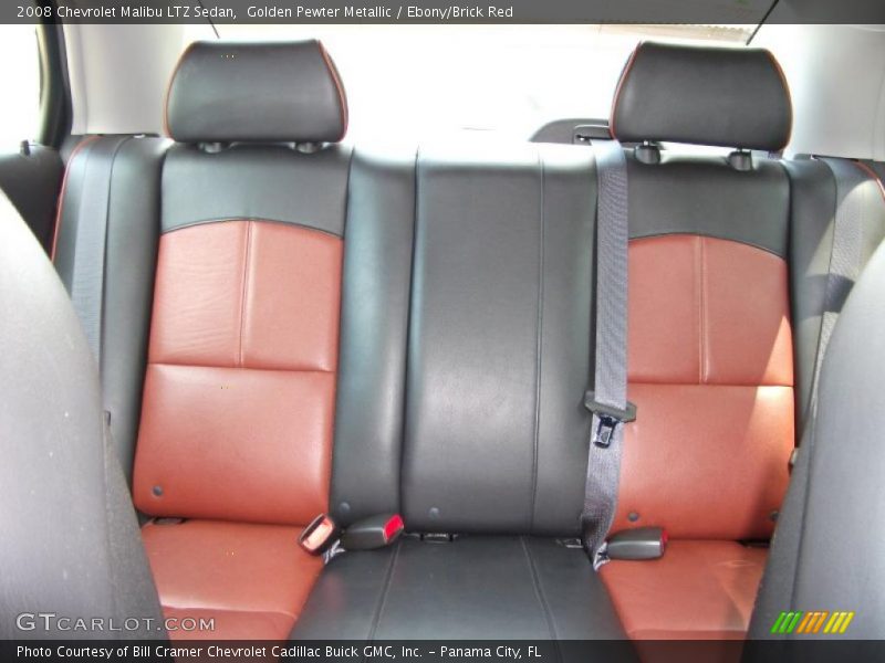Golden Pewter Metallic / Ebony/Brick Red 2008 Chevrolet Malibu LTZ Sedan