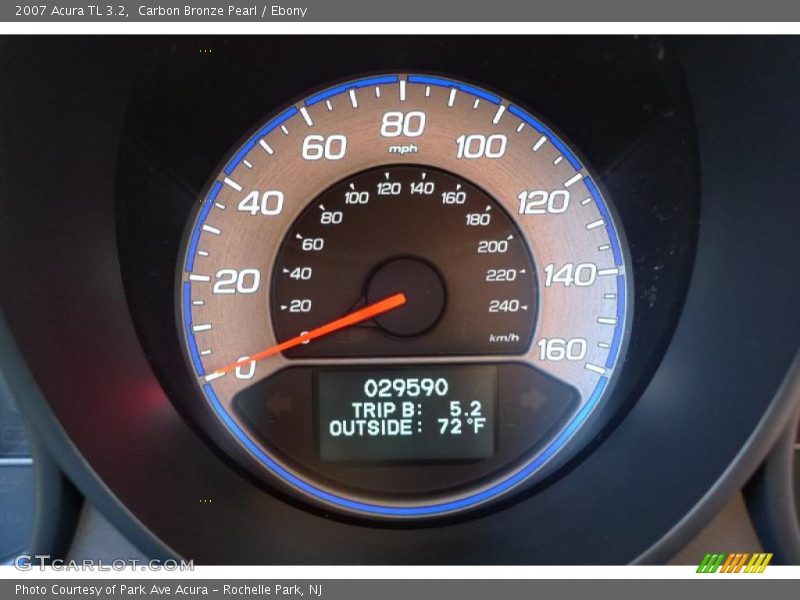 Carbon Bronze Pearl / Ebony 2007 Acura TL 3.2