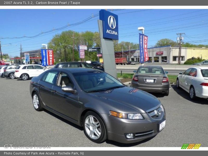 Carbon Bronze Pearl / Taupe 2007 Acura TL 3.2