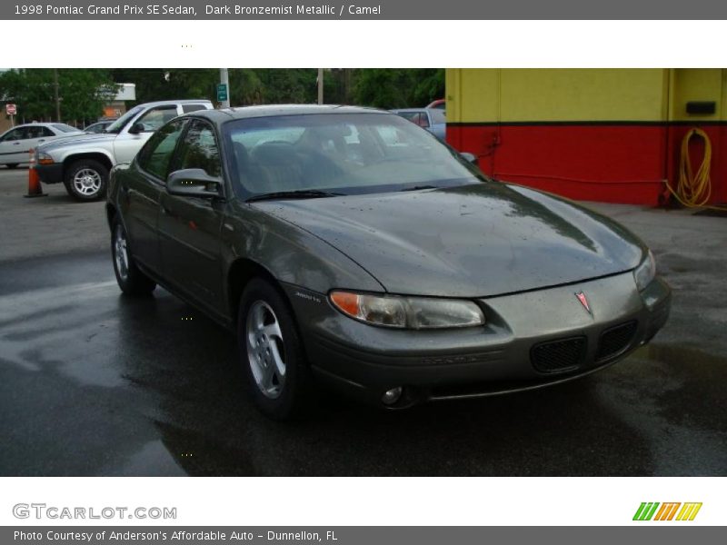 Dark Bronzemist Metallic / Camel 1998 Pontiac Grand Prix SE Sedan