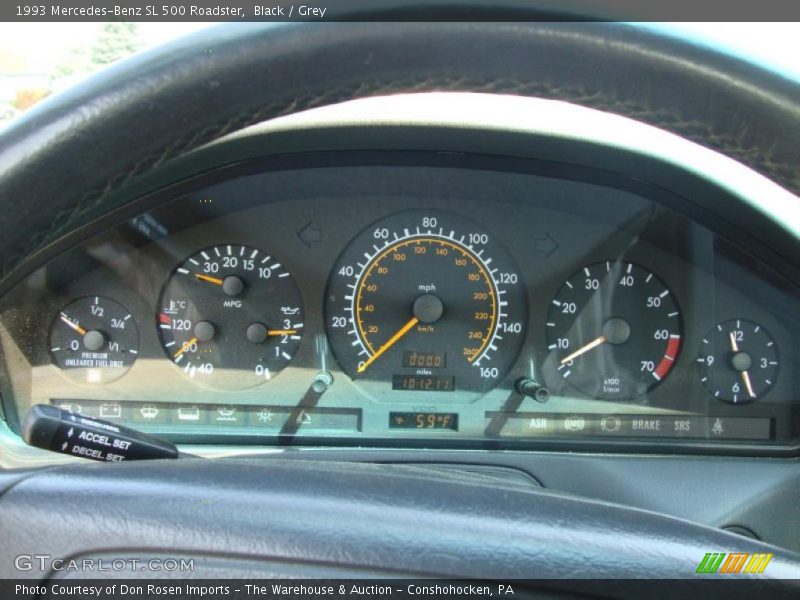 Black / Grey 1993 Mercedes-Benz SL 500 Roadster