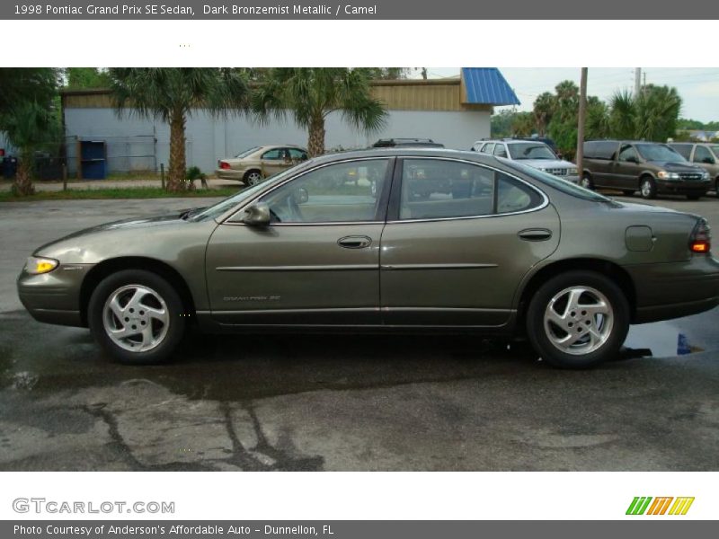 Dark Bronzemist Metallic / Camel 1998 Pontiac Grand Prix SE Sedan