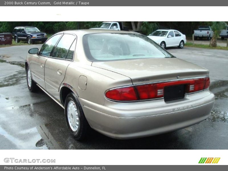 Gold Metallic / Taupe 2000 Buick Century Custom